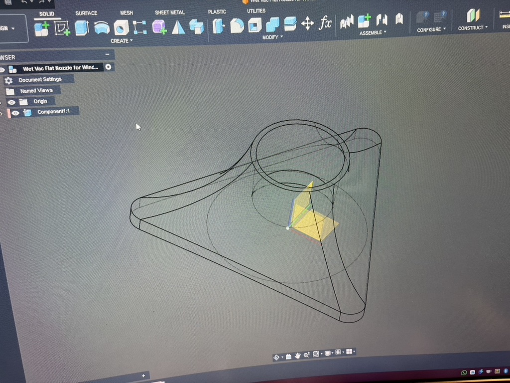 ergonomics design of the vacuum nozzle.